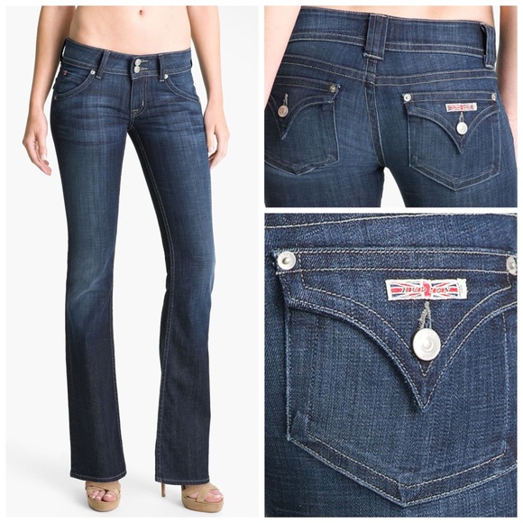 HUDSON SIGNATURE BOOTCUT ELM DENIM BLUE JEANS 30
